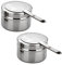 BESTonZON 2stücke Edelstahl Brennstoffbehälter Mit Deckel Für Chafing Dish Zum Warmhalten Von Speisen Bei Buffets Und Grillpartys