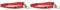 Trixie 202803 Premium Zug-Stopp-Halsband, M–L: 35–50 cm/20 mm, rot (Packung mit 2)