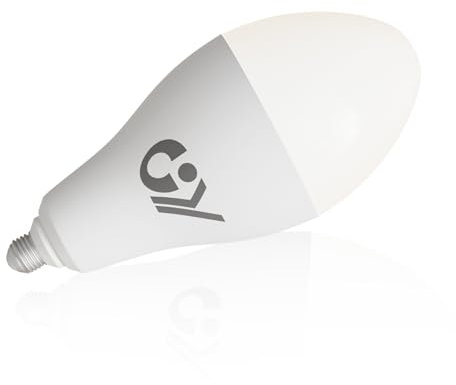 GY E27 LED Kaltweiss Lampe 30W 6500K 4800 Lumen Kaltweiße Glühbirne, P120 Energiesparlampe ersetzt 300W Halogenlampe, Nicht Dimmbar für Großes Gebiet Beleuchtung, 1 stück
