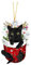 Weihnachtsbaum Katzen Anhänger 2D Acryl Weihnachts Deko Cartoon Acryl Weihnachten Hunde Dekorationen Weihnachtsanhänger Weihnachtsbaumschmuck Ornament Anhänger Funny Katze Auto Anhänger(A38,8cm)