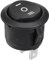 CABLEPELADO Interruptor basculante redondo de 3 vias ON/OFF/ON Negro 6 A