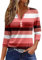Temu Shop Kleidung Damen Activewear Für Damen Fledermaus Shirt Damen Sport Shirt Damen V-Ausschnitt Blumen Bedruckt Henley Shirt Tunika Bluse Sommer Oberteile Basic T Shirt Stillshirt (Rot, XL)