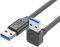 Diarypiece Câble d'extension flexible USB 3.0 A mâle vers USB 3.0 A mâle Vitesse de transfert de données 5 Gbit/s, cordon d'alimentation coudé à 90 degrés Câble USB