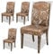 SagaSave Plastic Dining Chair Covers, 4 Pcs Clear Waterproof PVC Dining Chair Protector, Dust Cover for Most Chairs