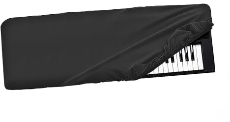 Musiin Staubschutz für Klaviertastatur mit 61 Tasten, kompatibel mit Roland E-A7, Roland E-09, Roland BK-5, Roland BK-3, Deluxe Chinlon, staub- und kratzfest, seidige Haptik maßgeschneidertes Design