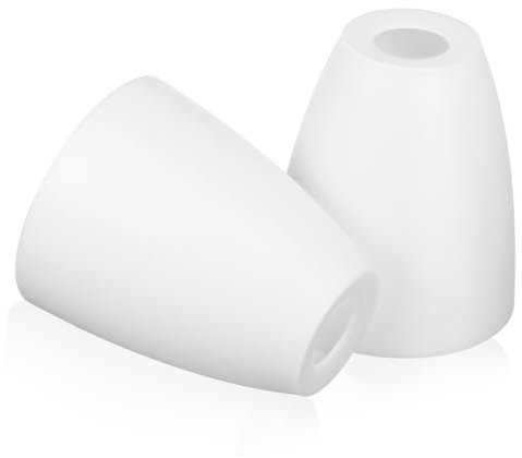 WOONEKY Lampenschirm Aus Kunststoff Mit 30 Mm Öffnung Für E14-glühbirnen Weiß Für Tischlampe Schreibtischlampe Nachttischlampe