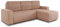 Ecksofa Roma L mit Schlaffunktion und Bettkasten - Cord Stoff - L-Form Couch, Polstersofa, Schlafsofa, Sofagarnitur - Ottomane Universal (Pink (Poso 052))
