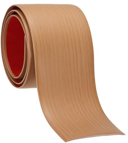 PATIKIL Bande de Transition de Sol autocollante 3 Pouce x 3 Ft, Sol Stratifié en Vinyle, Séparateur Plat pour Joindre les Interstices du Sol, les Portes, Chêne Jaune