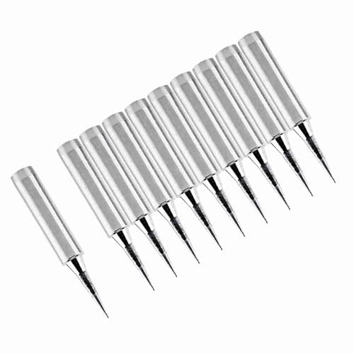 900M-T-I Soldering Iron Tips 10Pcs Iron Tips, for Soldering Station, with Needle Shaped End, Applicable to 936, 937,