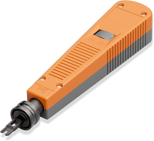 Stanzwerkzeug mit 110 Klinge, Ethernet-Punchdown-Werkzeug, Keystone Stanzwerkzeug für Cat 8, Cat 7, Cat 6A, Cat 6, Cat 5e, Cat 5 Netzwerk