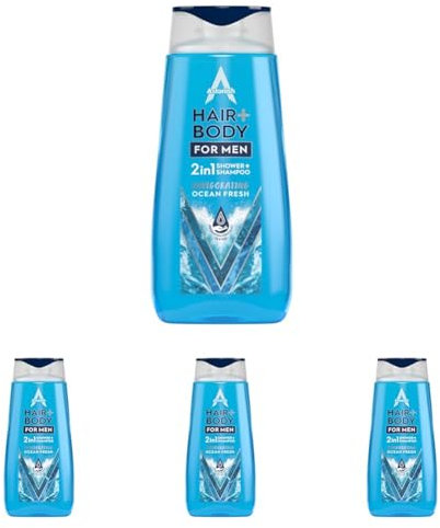 ASTONISH - 2IN1 HAIR & BODY FOR MEN 400ml 1's (Pack of 4)