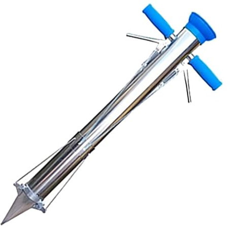 KIUYTQQ Edelstahl-Gartensämaschine, manueller Streuwagen für die Gartenaussaat, Gartensämaschine, Pflanzmaschine, Streuwagen für Gemüse