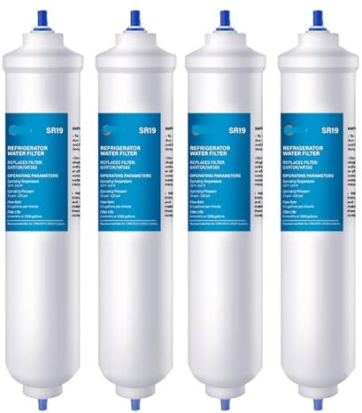 Filtre À Eau De Remplacement, Compatible Avec Les Modèles GE GXRTQR, Samsung, HAFEX/EXP, DA29-10105J, Whirlpool WHKF-IMTO, Filtre À Eau For Réfrigérateur(4pcs)