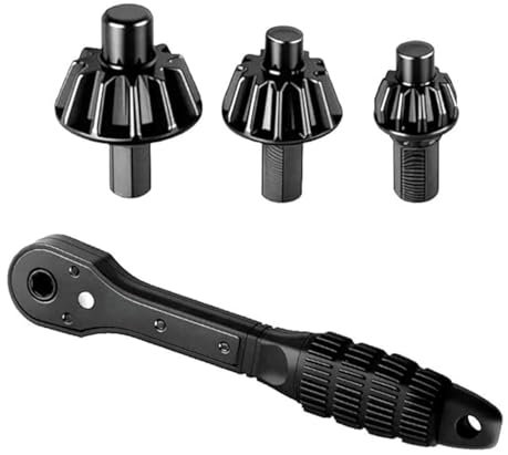 WADY Clé à cliquet universelle 2 en 1 pour perceuse, clé à cliquet à double usage avec 3 vitesses, clé à mandrin pour la plupart des perceuses électriques et outils électriques (1 lot)