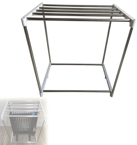 Sechoir a Linge Universel pour Chauffage Bain D'huile, Étendoir Linge Radiateur Bain d Huile en Acier Inoxydable, Grande Capacité