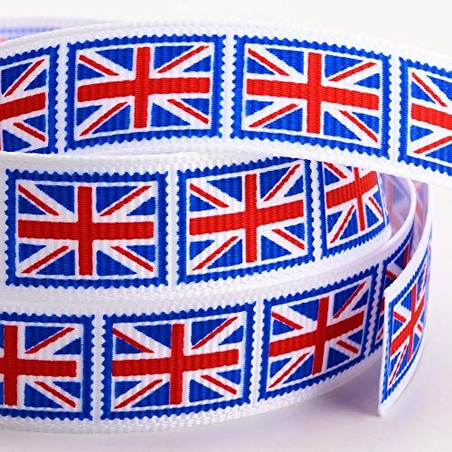 Union Jack Ribbon 16mm x 10M Grosgrain