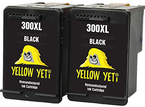 YELLOW YETI Ersatz für HP 300XL 300 XL Druckerpatronen Schwarz kompatibel für HP Deskjet D1660 D1663 D2530 D2545 D2560 D2660 D5560 F2420 F2480 F4210