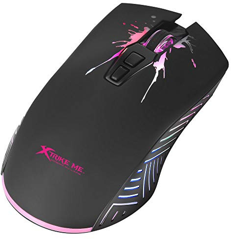 xtrike me GM-215 Optical Gaming Mouse with Adjustable DPI (7200/4800/2400/1200) 7 Buttons, Backlit