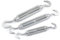 2 pcs of M8 Hook – Hook Turnbuckle Tensioner for Wire Tension Garden Rope Hooks Cable Garden Support Wire Turnbuckle Strainer