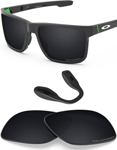 BlazerBuck Anti-salz Polarisierte Ersatzgläser für Oakley Crossrange OO9361 - Schwarz