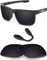 BlazerBuck Anti-salz Polarisierte Ersatzgläser für Oakley Crossrange OO9361 - Schwarz