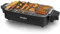 Elektrogrill Tischgrill Elektrisch Elektrogrill für Balkon Rauchfreier BBQ Grill mit Abnehmbarer Fettauffangschale für 2– 4 Personen Balkon Indoor Grill Party,1800W - Schwarz