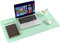 ARNTY Tapis de Bureau,Sous Main Bureau en Cuir PU,Grand Tapis de Souris Bureau,Double Face Dessous de Bureau,Sous Main Bureau Cuir Étanche pour Bureau et Maison(Vert&Bleu,80 * 40cm)