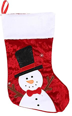 Hangarone 1PC Weihnachtsstrumpf Weihnachtsbaum Anhänger Weihnachten Kreative Puppe Nikolausstiefel Geschenkbeutel Nikolausstrumpf für zum Befüllen und Aufhängen