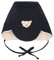Steiff Unisex Baby Bommel Beanie-Mütze, Navy, 41