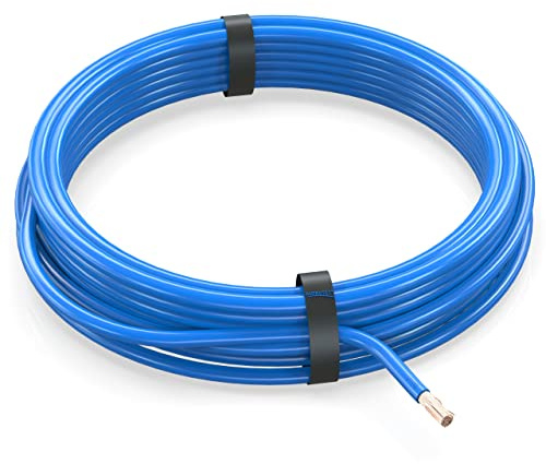 AUPROTEC 25m Fahrzeugleitung 1,0 mm² FLRY-B Auto Kabel als Ring Farbe blau