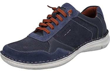 Josef Seibel Herren Low-Top Sneaker Anvers 97,Weite K (Extra weit),Wechselfußbett,schnürer,Halbschuhe,straßenschuhe,Ocean,50 EU