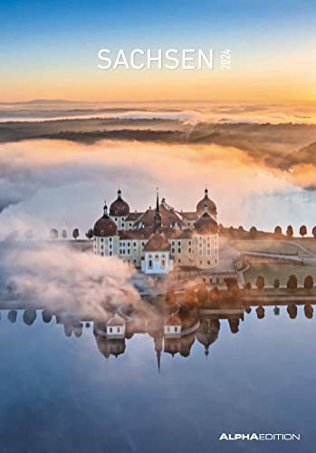 Sachsen 2024 - Bild-Kalender 23,7x34 cm - Regional-Kalender - Wandkalender - mit Platz für Notizen - Alpha Edition