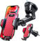 VANMASS BEST Car Phone Holder [Upgraded Suction & Clip] Rotatable Universal Mobile Phone Mount Dashboard Windscreen Vent Cradle Van Automobile Accessories for iPhone 15 Pro Max 14 13 12 8,Red