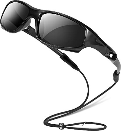 Hifot Polarisées Lunettes de Soleil pour Enfant Anti UV400 Lunettes de Soleil Monture en Caoutchouc Flexible Lunettes de Sport Mixte pour 3-10 Ans Fille et garçon