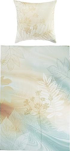 Erwin Müller Bettwäsche Interlock-Jersey braun-grau Größe 1x 155x220 cm + 1x 80x80 cm