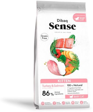 Dibaq Sense Grain Free Kitten, Alleinfuttermittel für Kätzchen, getreidefrei, GVO‑frei, 1,5 kg