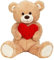 Lifestyle & More Riesen Teddybär Kuschelbär XL100 cm groß braun mit Herz Plüschbär Kuscheltier samtig weich