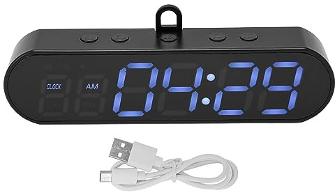 Asixxsix Tragbarer Fitness-Timer, Intervall-Timer, Countdown/Up-Uhr, Stoppuhr, 1000 MAh, Wiederaufladbar über USB, Fitness, Sport, Intervall-Workout-Timer, Wecker für Heim-Fitnessstudio