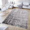 TAPISO Crystal Teppich Kurzflor Glänzend Dunkelgrau Grau Streifen Abstrakt 3D Effekt Wohnzimmer Schlafzimmer Modern Design ÖKO-TEX 250 x 350 cm