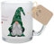 Manufaktur Liebevoll - Weihnachtspunsch Tasse aus Glas mit grünem Wichtel und dem Namen personalisiert - Geschenk für die Vorweihnachtszeit und zu Weihnachten