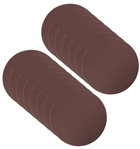 CoCud Hook and Loop Sanding Discs, 8 Inch 200mm Sandpapers 240 Grit Aluminum Oxide Flocking Sandpaper - (Applications: for Wood Metal Drywall), 15 Pieces