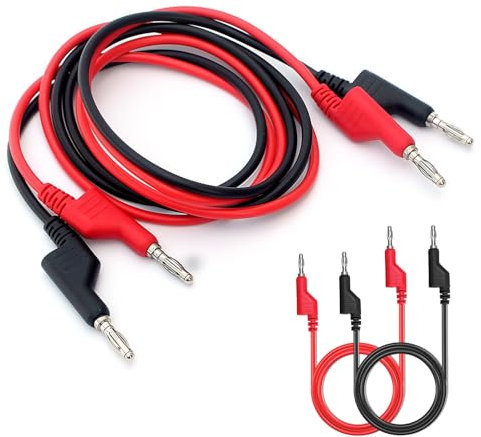 2 Stücke Bananenstecker Kabel, Messkabel für Digitale Multimeter, Labor-Elektro-Tests, Digital Multimeter Elektrische Prüfung