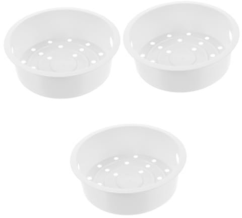 TOPBATHY 3 Piezas Rejilla Vapor Para Olla Arrocera Colador Cocina Arroz Inserto Para Vapor Verduras Aparato Cocina Inserto Olla Vapor Aroma Familiar Asia Páginas