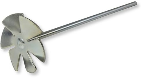 DEWEPRO® Scheibenrührer - Farbrührer mit Sternkopf einfach, verzinkt, Farbmischer ø75x300mm, Rührquirl zum Verrühren von Farben und Flüssigkeiten