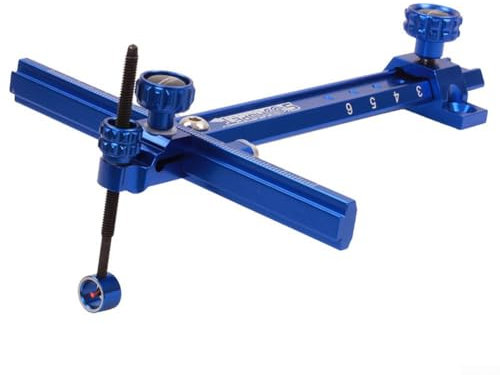 Klare Skala Metallvisier für Recurvebogen, verbessern Sie Ihre Wettbewerbsleistung (blau)