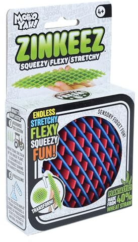 ZINKEEZ Squeezy Stretchy Flexy Fidget Fun Sensory Toy Worm