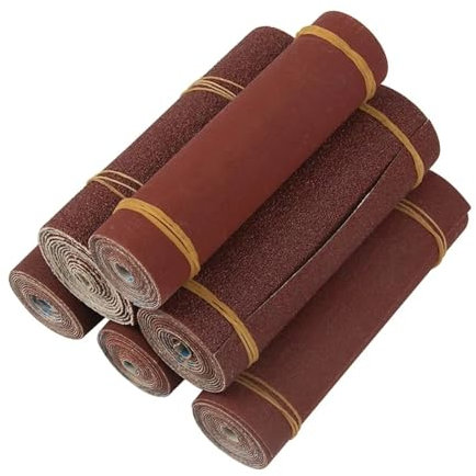 SchleifbäNder 5 Stücke 1 M 60-1000 Körnung Schmirgelleinen Rolle Polieren Schleifpapier for Schleifwerkzeuge Metallbearbeitung Dremel Holzbearbeitung Möbel Schleifwerkzeug FüR Bandschleifer(1000)