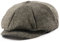Herren Schiebermütze Baskenmützen Schirmmützen Barett Cap Retro Herringbone Bakerboy Newsboycap Gatsby Flat Cap 1920s Kostüm Accessoires Mütze