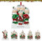 2024 Individueller Weihnachtsschmuck mit Familiennamen,Personalisierter Weihnachtsbaumschmuck mit Namen,Resin Weihnachtsbaumschmuck,Familie Weihnachtsschmuck,Personalisierbar mit 3-8 Namen