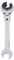 Fictory 14 mm 19,1 cm Schlagmutterschlüssel – Offenes Ende 72 Zähne Ratsche, flexibler Kopf für Kraftstoff- und Bremsleitungen, langlebiger CRV-Stahl, ideal für enge Räume